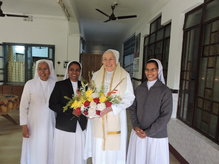 19.Sisters of MSMHC greets Mother.JPG